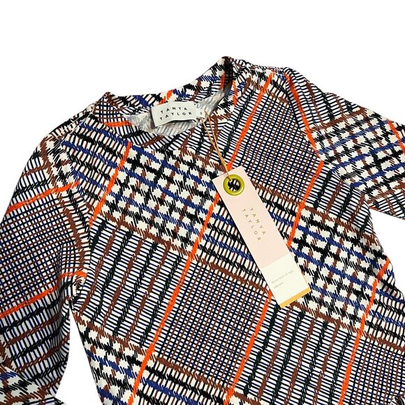 Tanya Taylor Girls S Plaid Long Sleeve Dress Preppy Retro Holiday Party Pockets - Picture 14 of 14